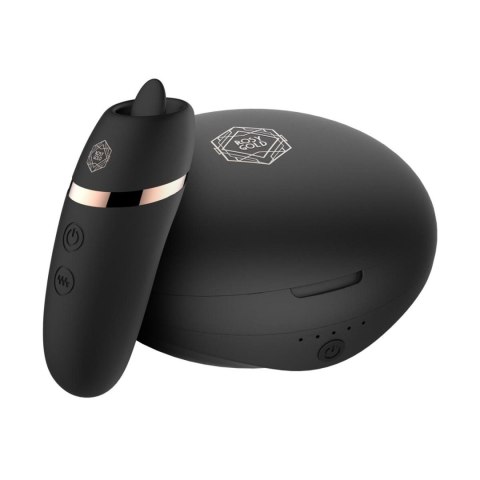 Rosy Gold - Licking Stimulator with Luxury Charging Case - Black Rosy Gold