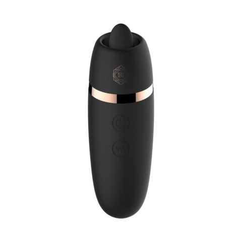 Rosy Gold - Licking Stimulator with Luxury Charging Case - Black Rosy Gold