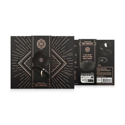 Rosy Gold - Licking Stimulator with Luxury Charging Case - Black Rosy Gold