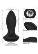 Vibrating Petite Crystal Probe Black CalExotics