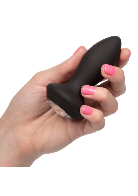 Vibrating Petite Crystal Probe Black CalExotics