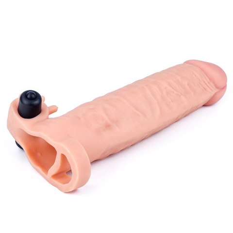 Wibrująca przedłużka na penisa Lovetoy TPE 19 cm Lovetoy