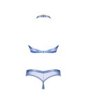 Błękitny top i asymetryczne stringi Obsessive XL/2XL Obsessive