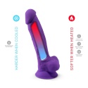 Dildo realistyczne penis jądra przyssawka sex 17cm Silexd