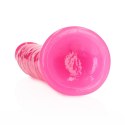 Dildo realistyczne slim z przyssawką RealRock świecące w ciemności 22,5 cm RealRock