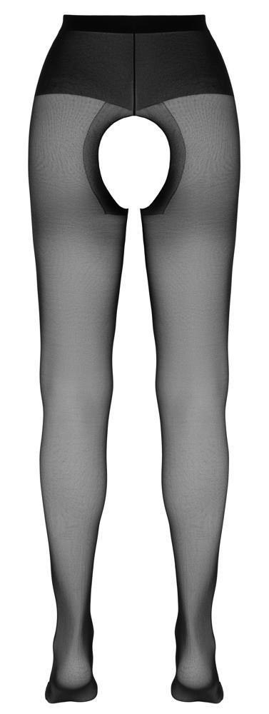 Crotchless Tights black 4 Cottelli LEGWEAR