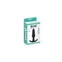 Korek analny koralikowy silikonowy Fantasy czarny 9 cm Fantasy