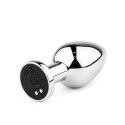 Metalowy wibrujący korek analny L z pilotem USB HeavyFun B - Series HeavyFun