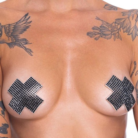 Nipple Jewellery cross black Cottelli ACCESSOIRES