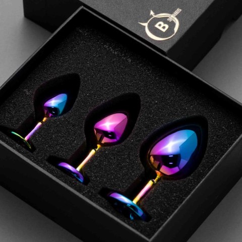 Zestaw korków analnych ze stali nierdzewnej multicolor B Series HeavyFun B - Series HeavyFun