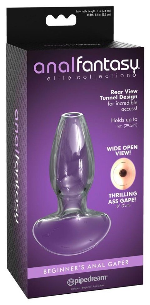 Korek analny wydrążony Anal Fantasy Elite szklany 9,6 cm Pipedream