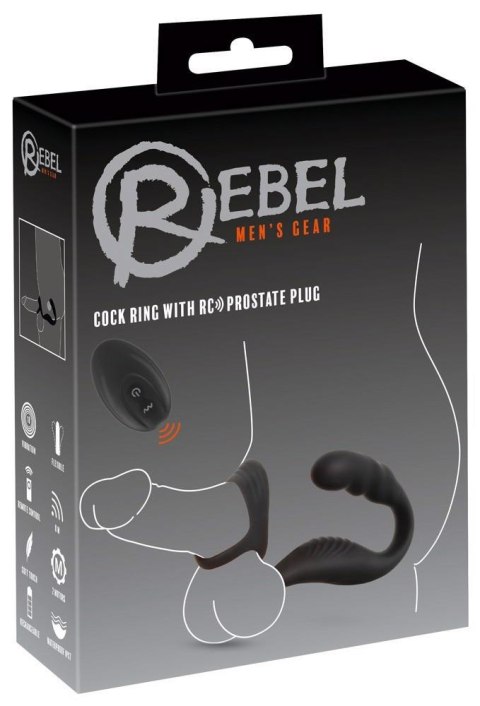 Rebel Cock Ring w RC Prostate Rebel