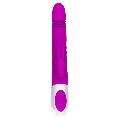 Wibrator królik ruchome kulki wagina łechtaczka USB 25cm 12 trybów Pretty Love