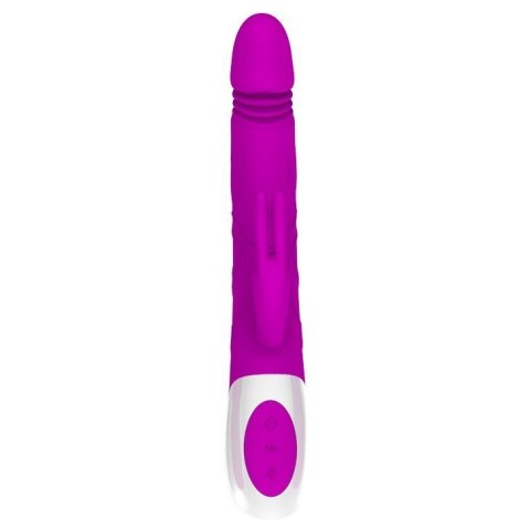 Wibrator królik ruchome kulki wagina łechtaczka USB 25cm 12 trybów Pretty Love