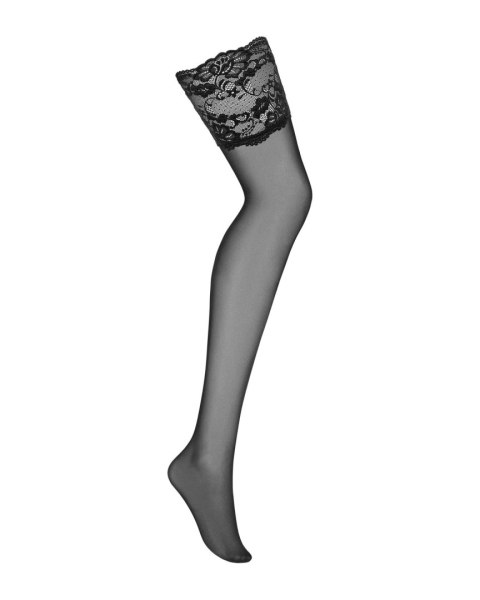 Bielizna-810-STO-1 pończochy czarne L/XL Obsessive