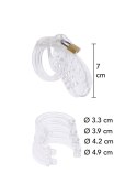 Chastity Cock Cage Acrylic Transparent Hidden Desire