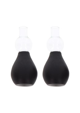 Nipple Enlargers with 8 Rings Black Taboom