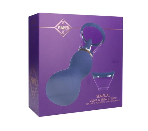Sensual - Rechargeable Vulva and Breast Pump - Purple Pumped