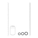 Classic Silicone Cockring Set of 3 - XS/S/M - Black Levelz by Shots