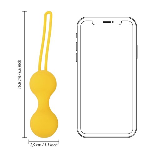 Kegel Ball Exercise Set - Lemonade Yellow Loveline