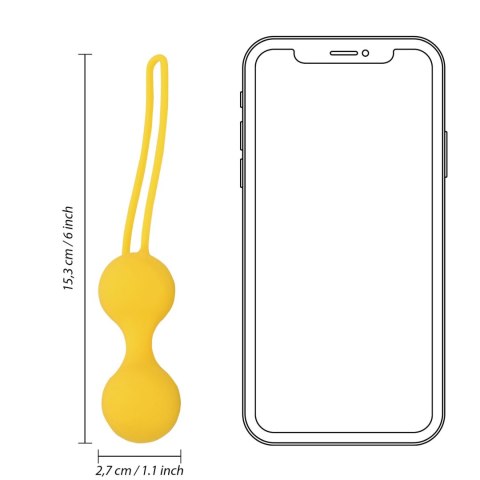 Kegel Ball Exercise Set - Lemonade Yellow Loveline