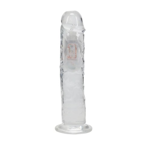 LED Vibrating Straight Cock - 20 cm - Transparent RealRock