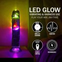 LED Vibrating Straight Cock - 20 cm - Transparent RealRock