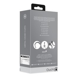 Metal Hand Cuffs - Silver Ouch!