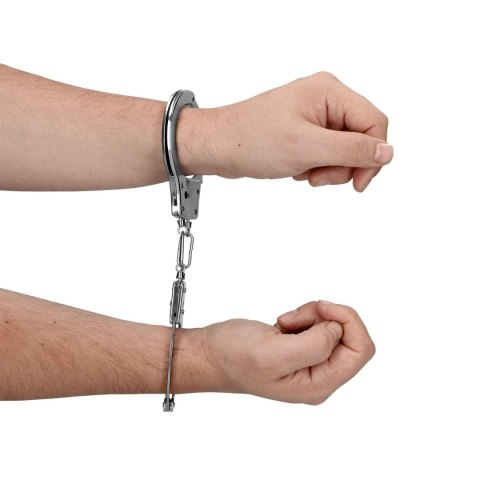 Metal Hand Cuffs - Silver Ouch!