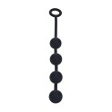 Round Silicone Anal Balls - M - 30mm - Black Levelz
