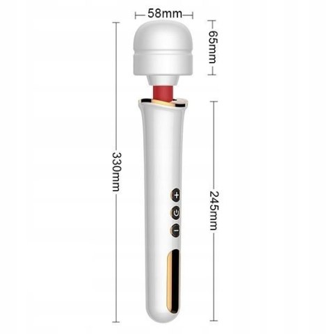 Masażer łechtaczki bardzo mocny orgazm 10 trybów USB biały Boss Series Magic