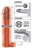 FANTASY X-TENSIONS PERFECT 2 INCH EXTENSION WITH BALL STRAP LIGHT Pipedream