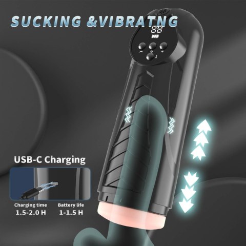 LUXURY Masturbator, PREMIUM RECHARGEABLE MULTIFUNCTIONS 04 B - Series Power