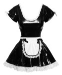 Vinyl Maid's Dress XL Black Level