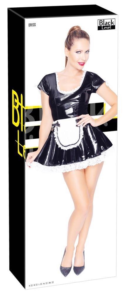 Vinyl Maid's Dress XL Black Level