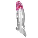 Pretty Love Penis Sleeve - Damell Clear Pink Pretty Love