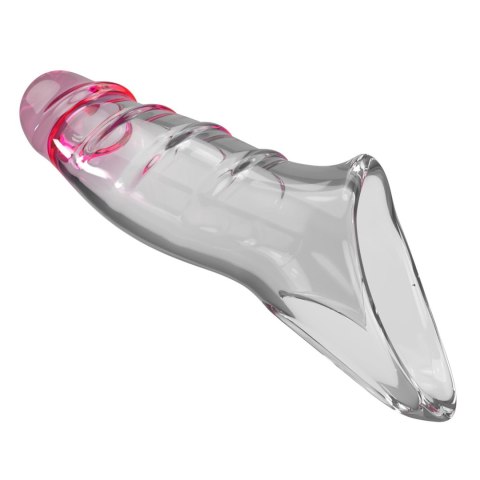 Pretty Love Penis Sleeve - Damell Clear Pink Pretty Love