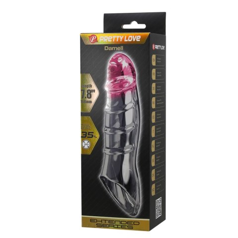 Pretty Love Penis Sleeve - Damell Clear Pink Pretty Love
