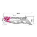 Pretty Love Penis Sleeve - Damell Clear Pink Pretty Love