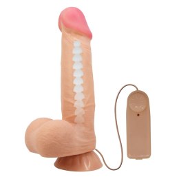 BAILE - Sliding Skin 8,5'' Flesh Vibration Bendable Suction base TPR ABS BAILE