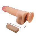 BAILE - Sliding Skin 8,5'' Flesh Vibration Bendable Suction base TPR ABS BAILE