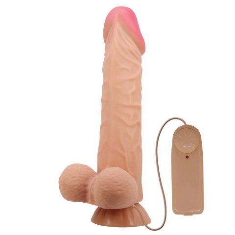 BAILE - Sliding Skin 9,4'' Flesh Vibration Bendable Suction base TPR ABS BAILE