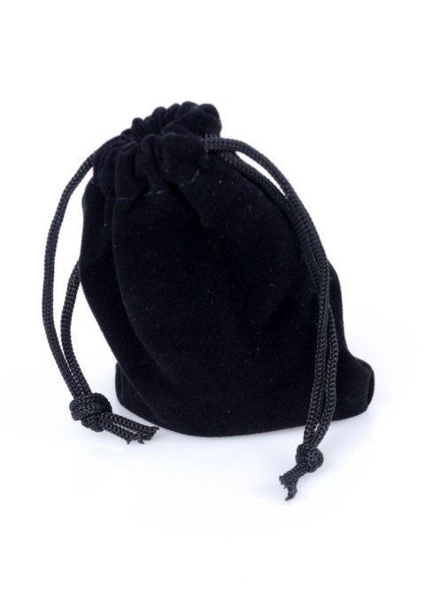 Plug korek analny stalowy z kryształem 2,7cm czarny Boss Series HeavyFun