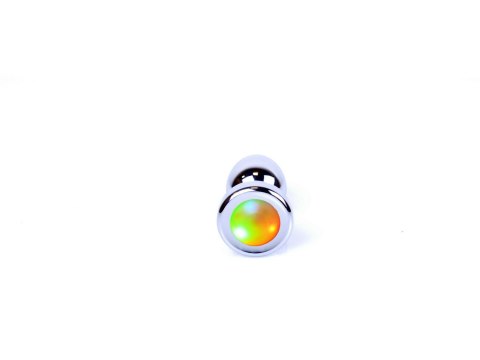 Plug stalowy korek analny światło LED ozdobny 7cm Boss Series HeavyFun