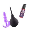 CRUSHIOUS EXPLORER ANAL DOUCHE 90ML WITH ANAL LUBRICANT 50ML AND THE PLUNGER ANAL PLUG Crushious