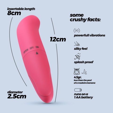 CRUSHIOUS G-FINDER MINI MASSAGER PINK Crushious