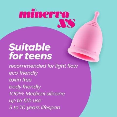 CRUSHIOUS MINERVA XS MENSTRUAL CUP WITH POUCH Crushious