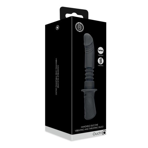 Hand Held Vibrating and Thrusting Sex Machine - Black Ouch!