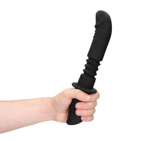 Hand Held Vibrating and Thrusting Sex Machine - Black Ouch!