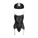 Police Costume - S/M - Black S-Line